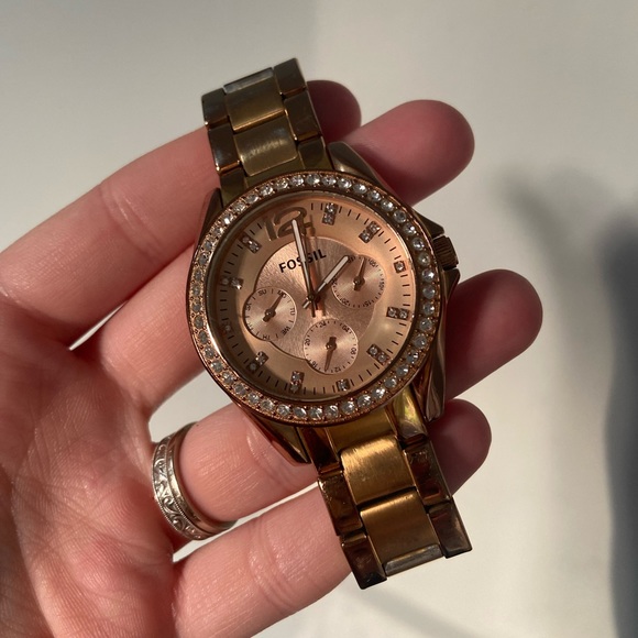 Fossil | Accessories | Fossil Rose Gold Watch | Poshmark